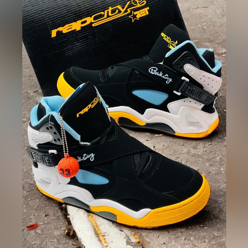 EWING ROGUE X BET RAP CITY COLLABORATION SNEAKERS RARE COLORWAY MENS PATRICK NBA - Picture 4 of 16